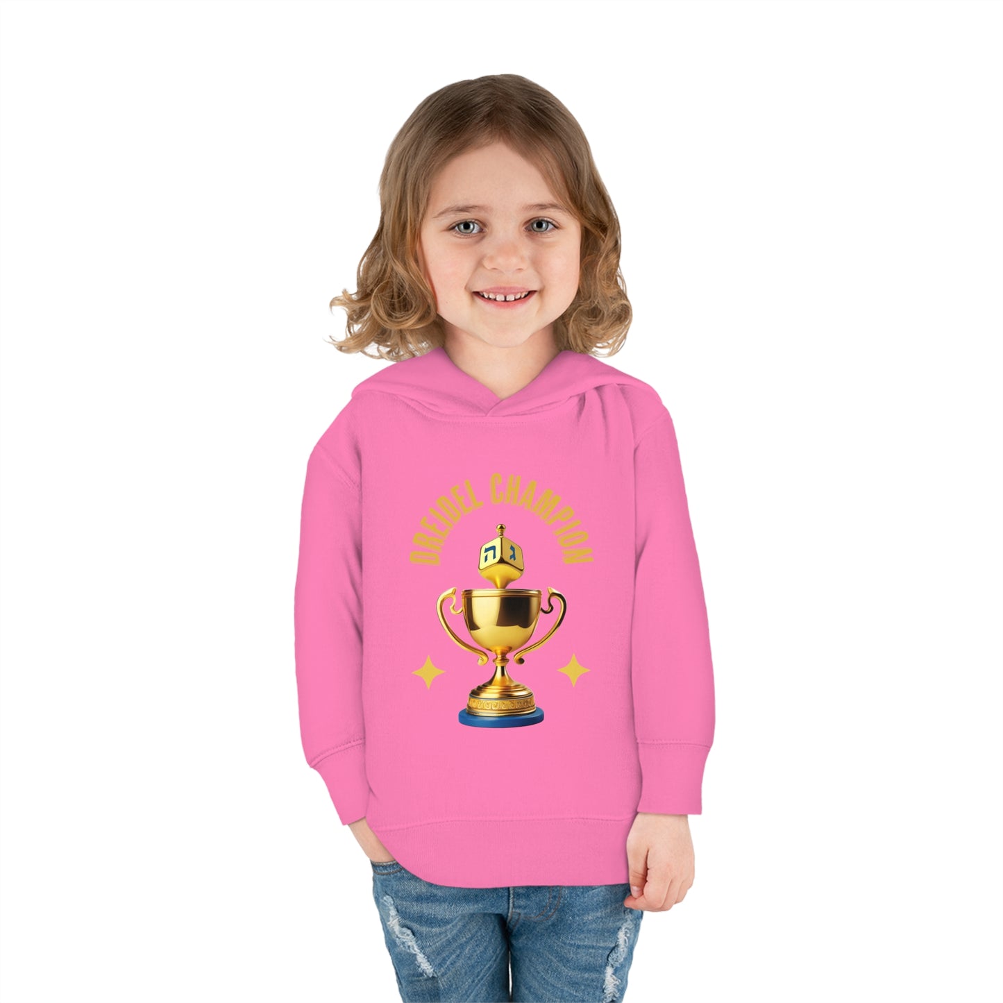 Toddler Pullover Fleece "Dreidel Champion" Hoodie
