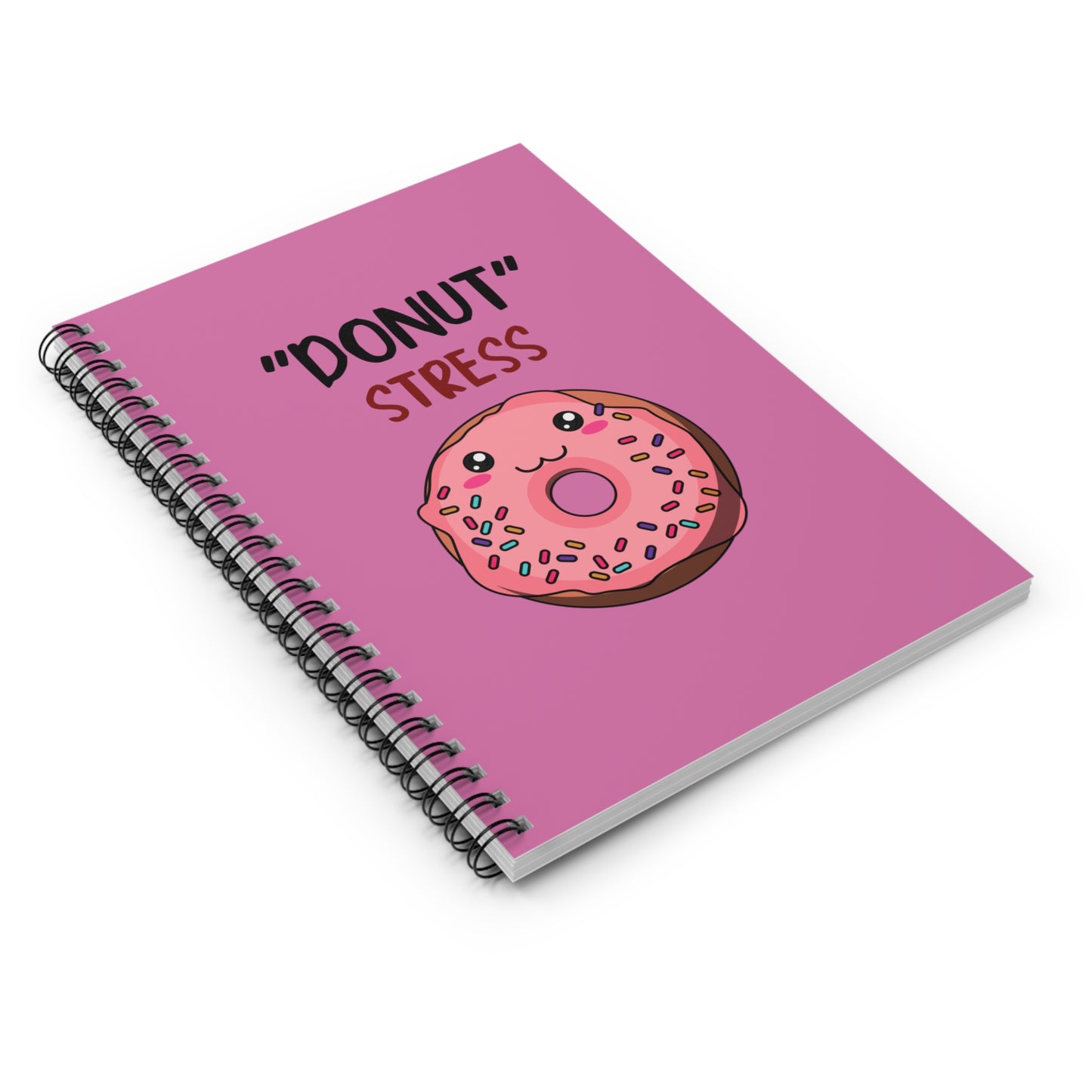 Spiral Notebook - Ruled Line "Donut Stress"