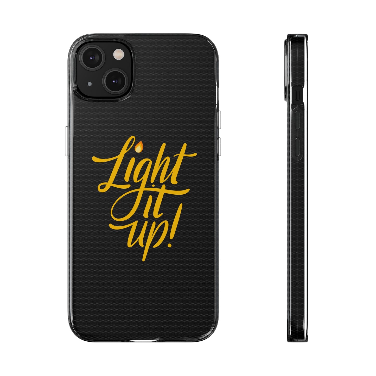 Clear Silicone Light It Up iPhone Case
