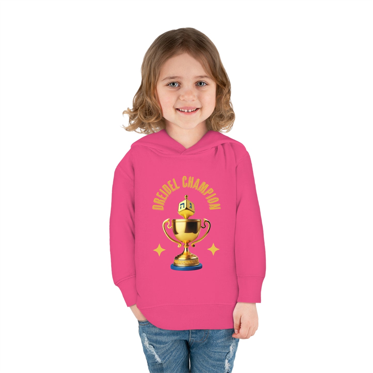 Toddler Pullover Fleece "Dreidel Champion" Hoodie