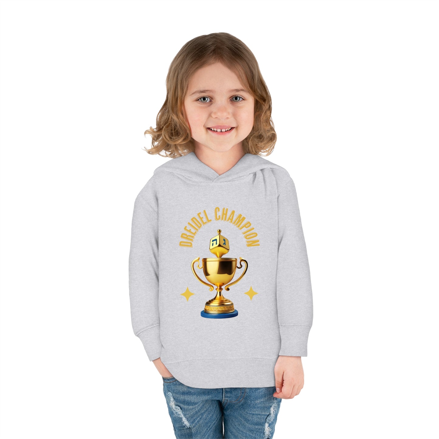 Toddler Pullover Fleece "Dreidel Champion" Hoodie