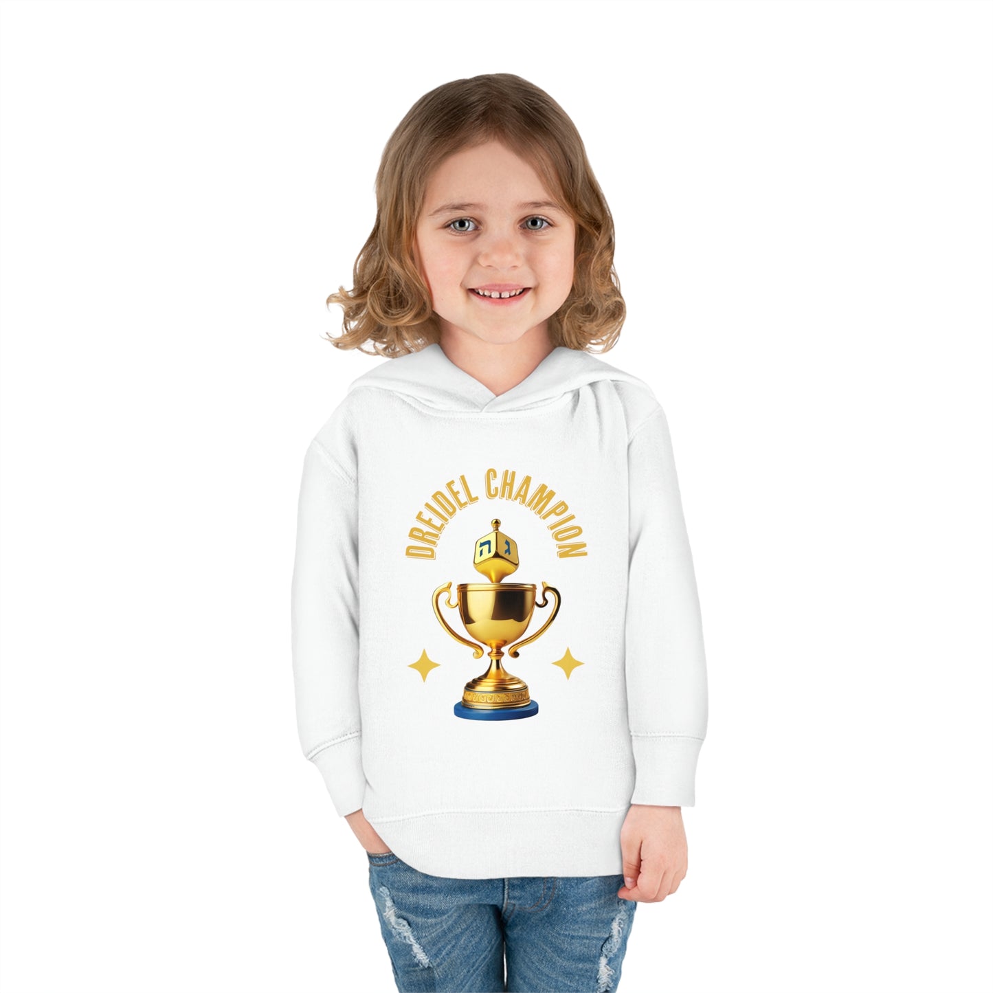 Toddler Pullover Fleece "Dreidel Champion" Hoodie