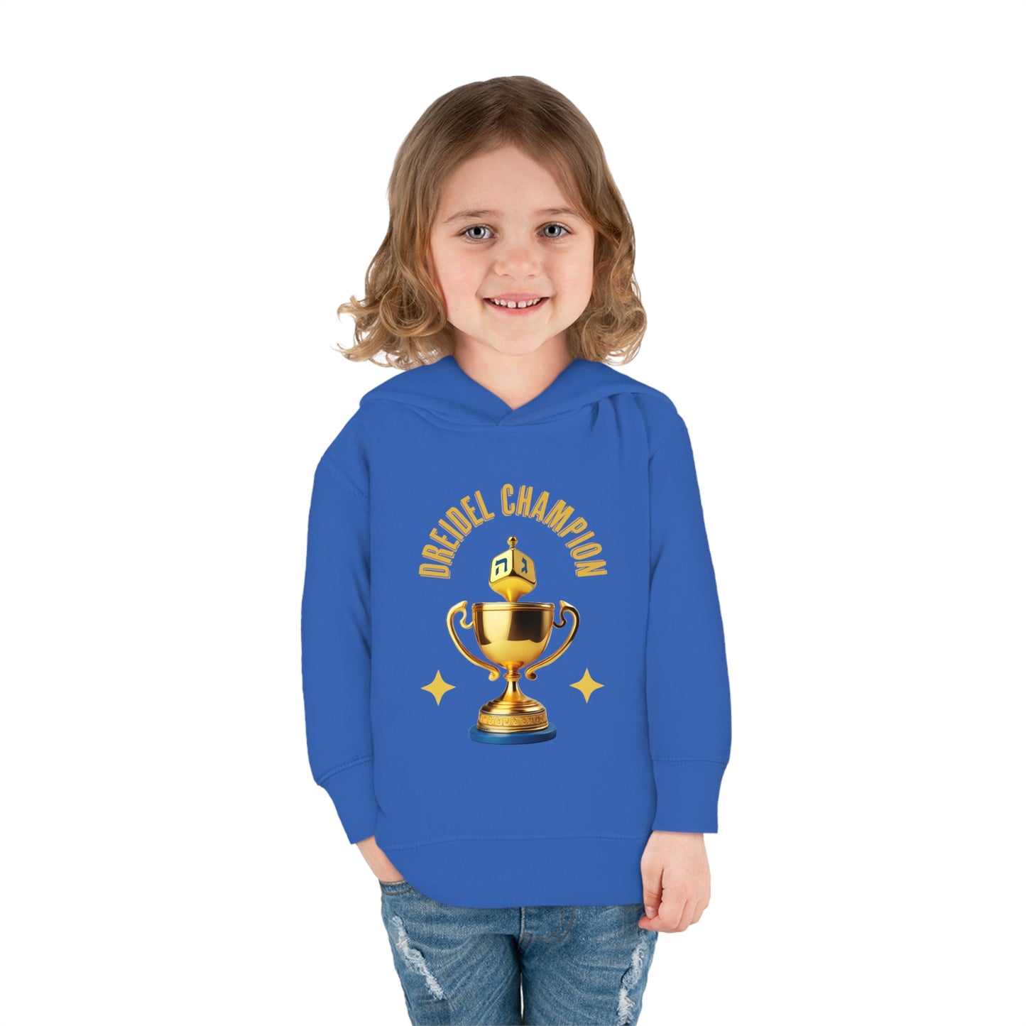 Toddler Pullover Fleece "Dreidel Champion" Hoodie