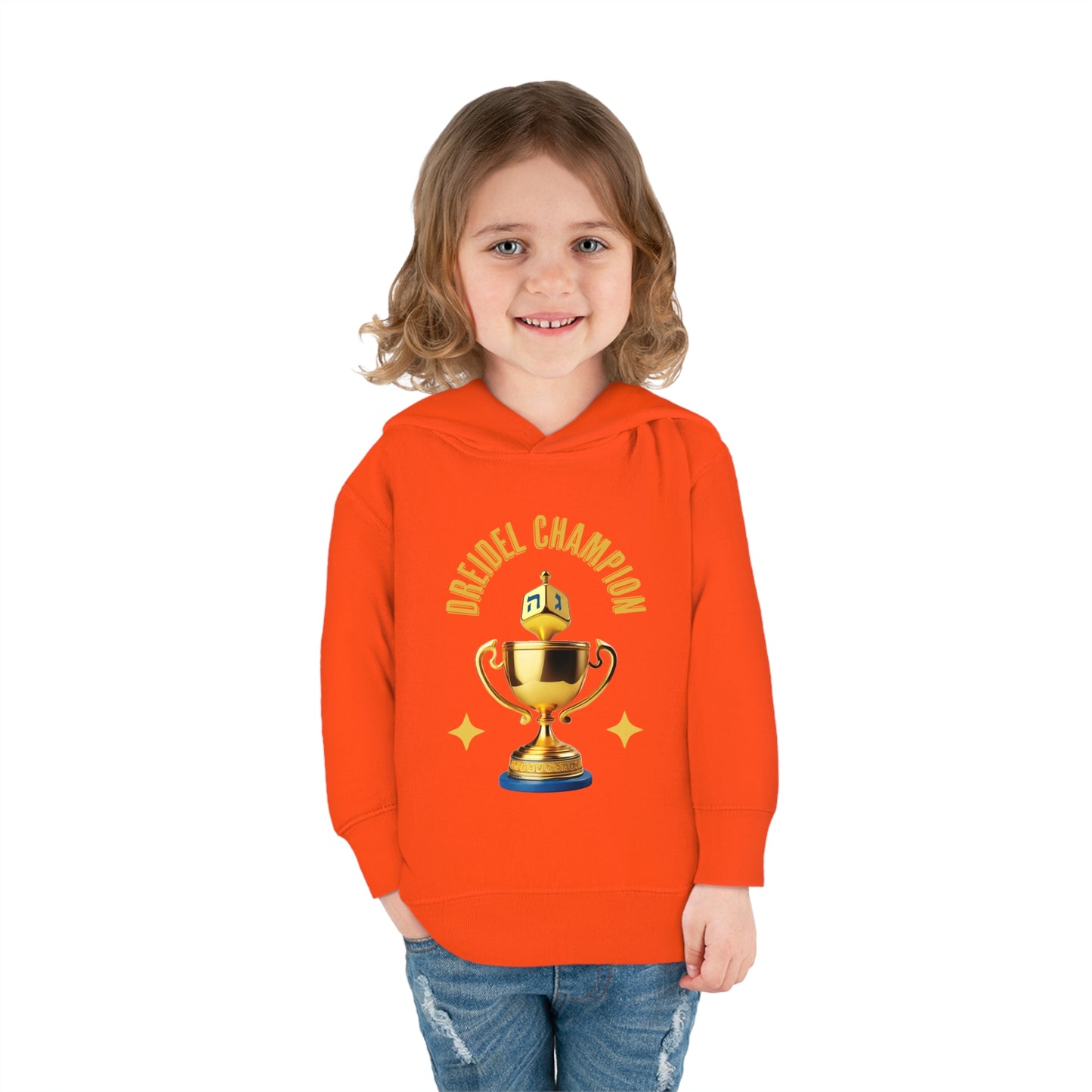 Toddler Pullover Fleece "Dreidel Champion" Hoodie