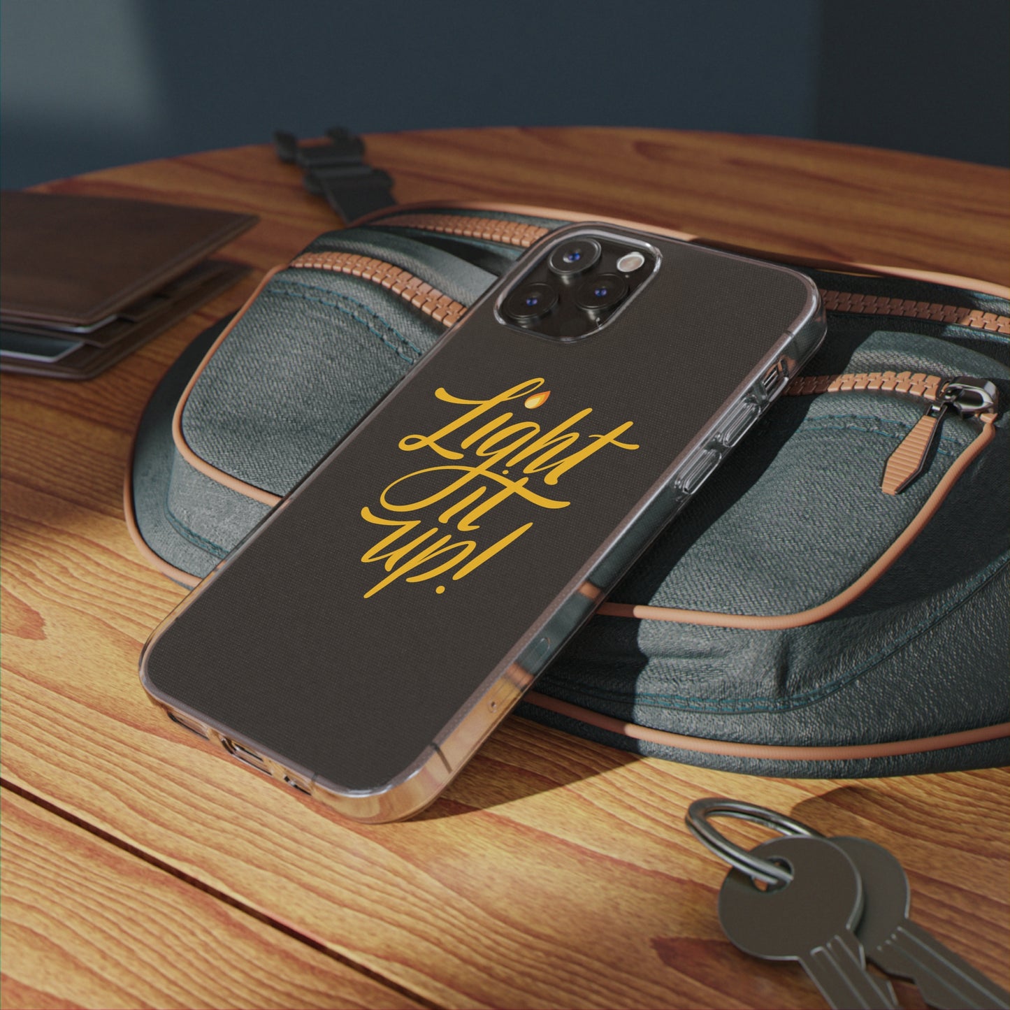 Clear Silicone Light It Up iPhone Case