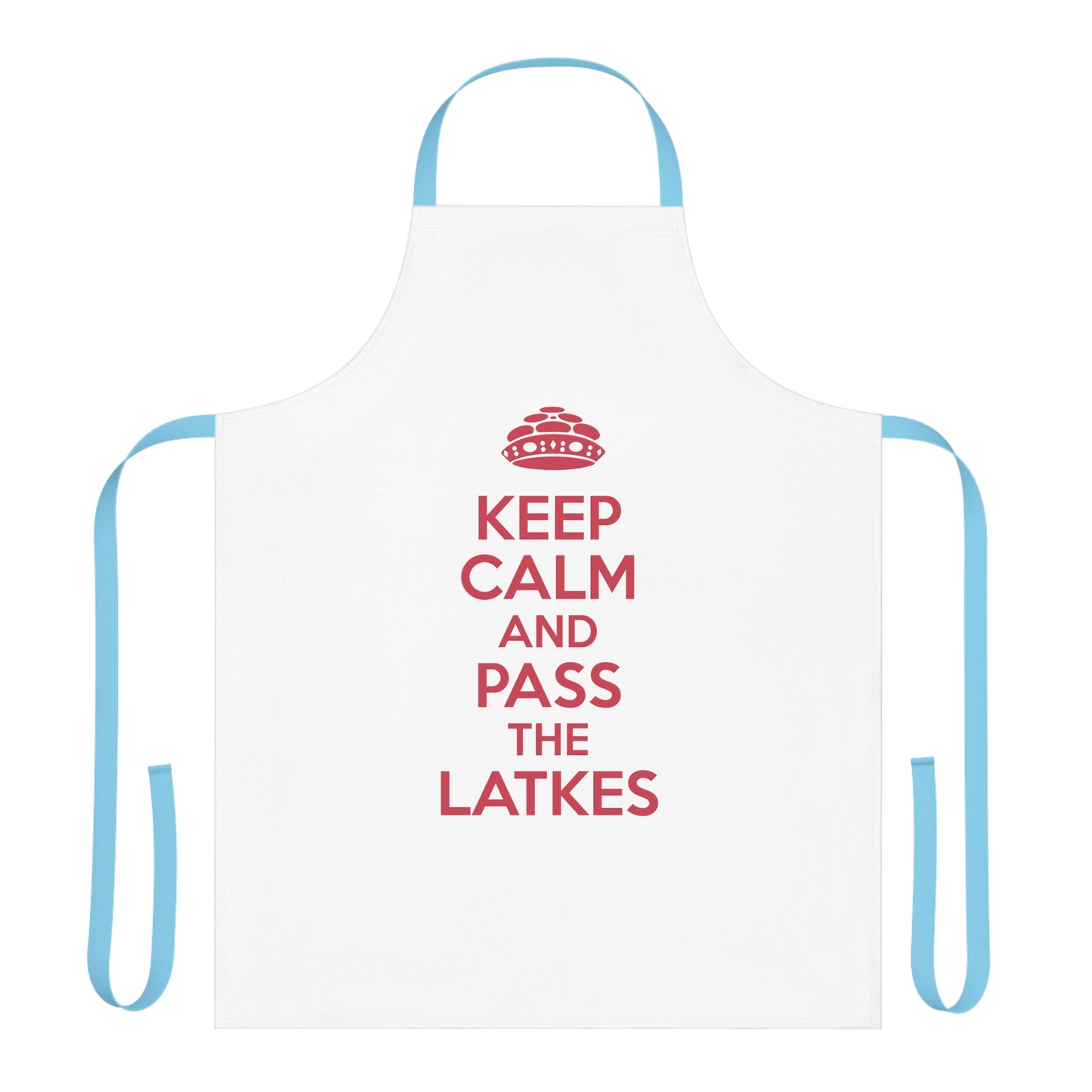 Chanukah Apron "Keep Calm And Pass The Latkes"