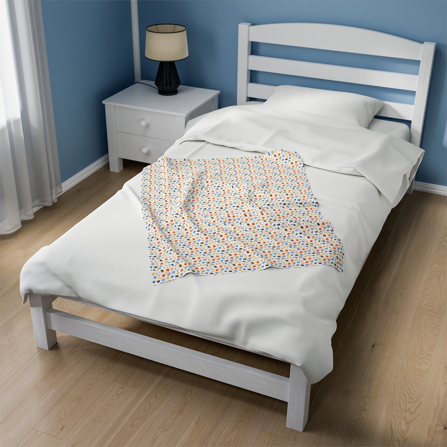 Chanukah Velveteen Plush Blanket