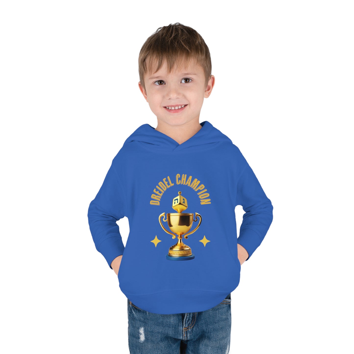 Toddler Pullover Fleece "Dreidel Champion" Hoodie