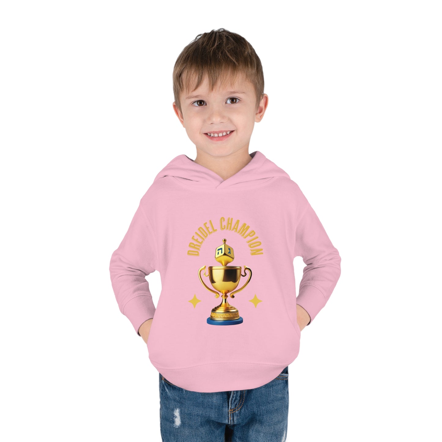 Toddler Pullover Fleece "Dreidel Champion" Hoodie