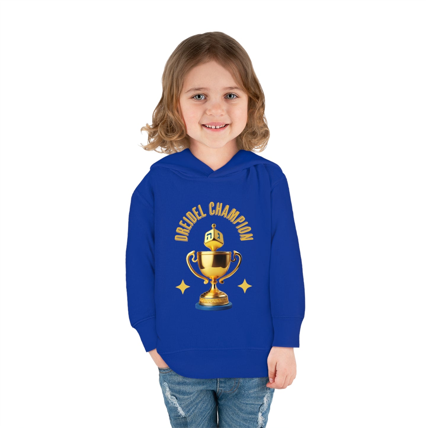 Toddler Pullover Fleece "Dreidel Champion" Hoodie