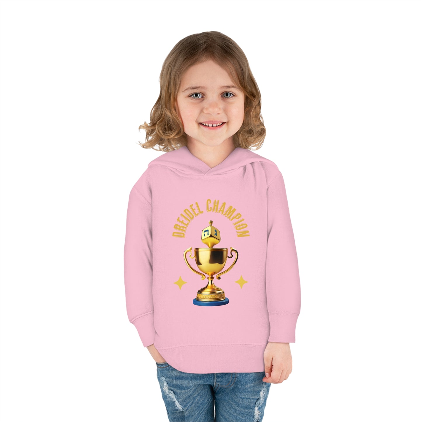 Toddler Pullover Fleece "Dreidel Champion" Hoodie