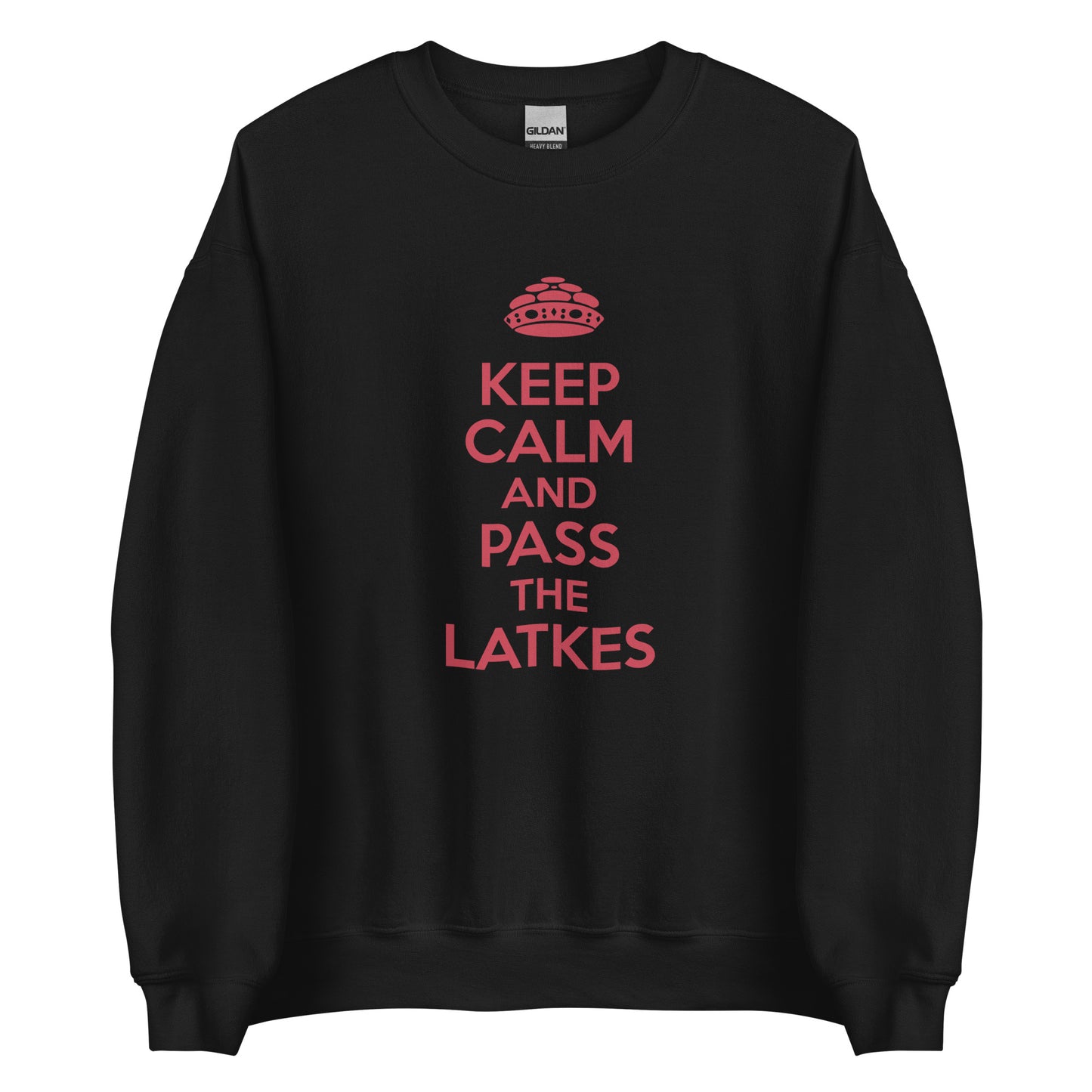 Chanukah Sweatshirt "Keep Calm And Pass The latkes" (Unisex)