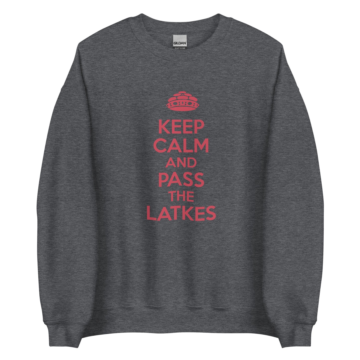 Chanukah Sweatshirt "Keep Calm And Pass The latkes" (Unisex)