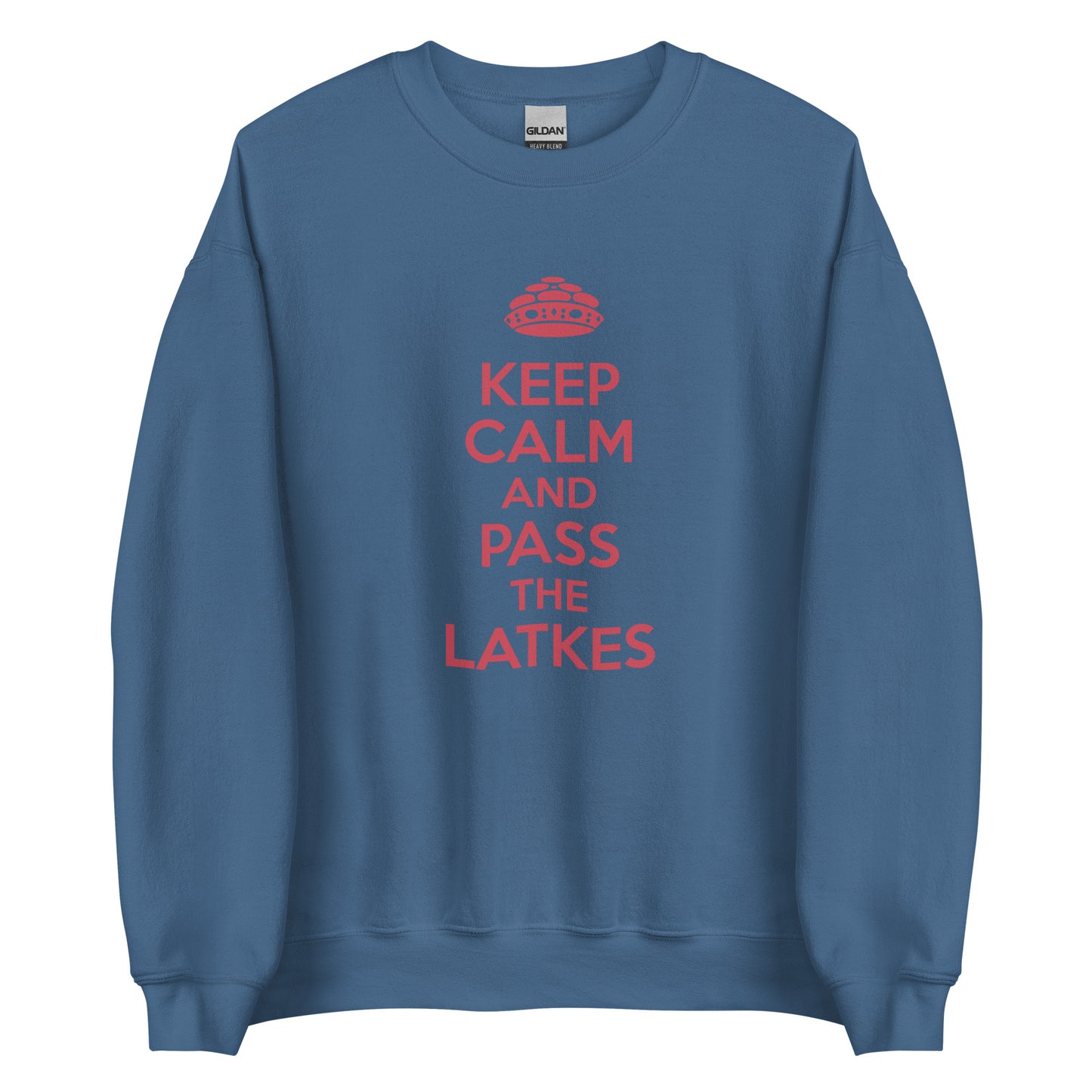 Chanukah Sweatshirt "Keep Calm And Pass The latkes" (Unisex)