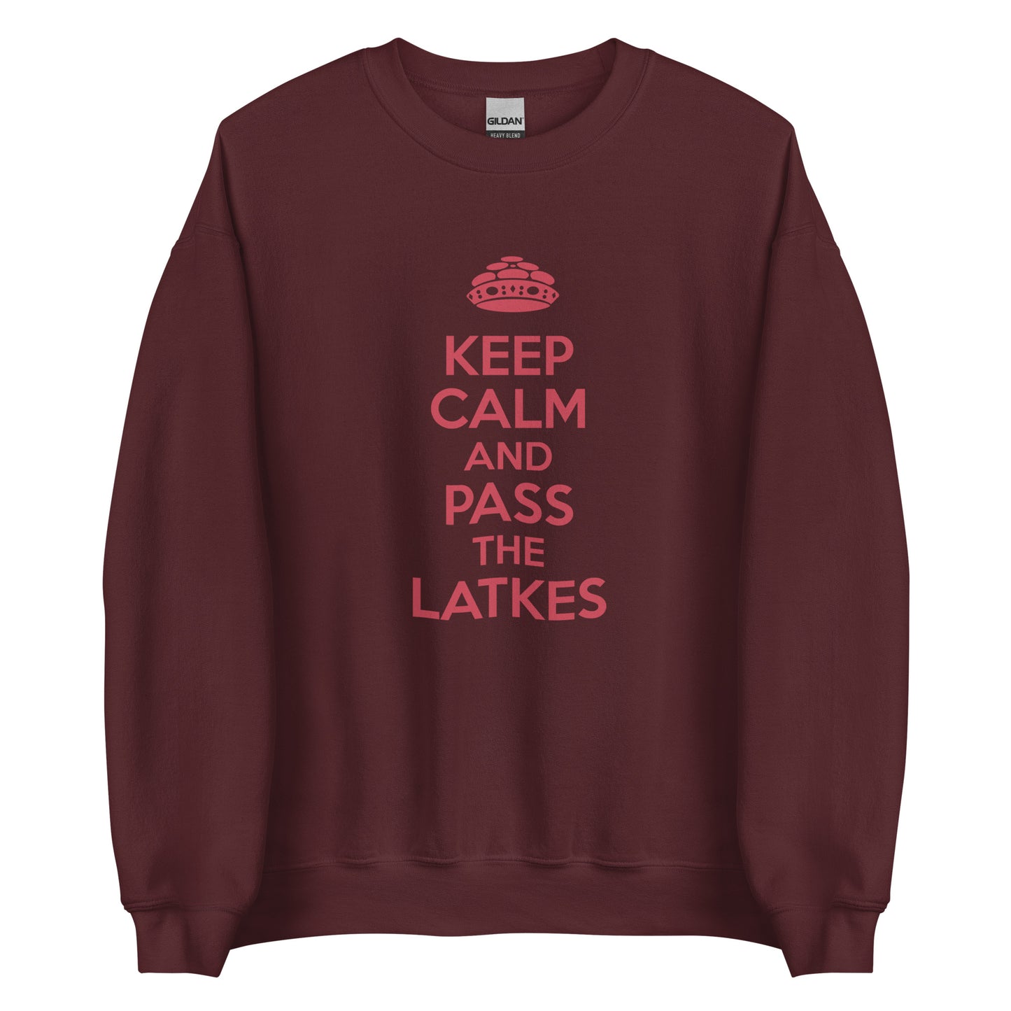 Chanukah Sweatshirt "Keep Calm And Pass The latkes" (Unisex)