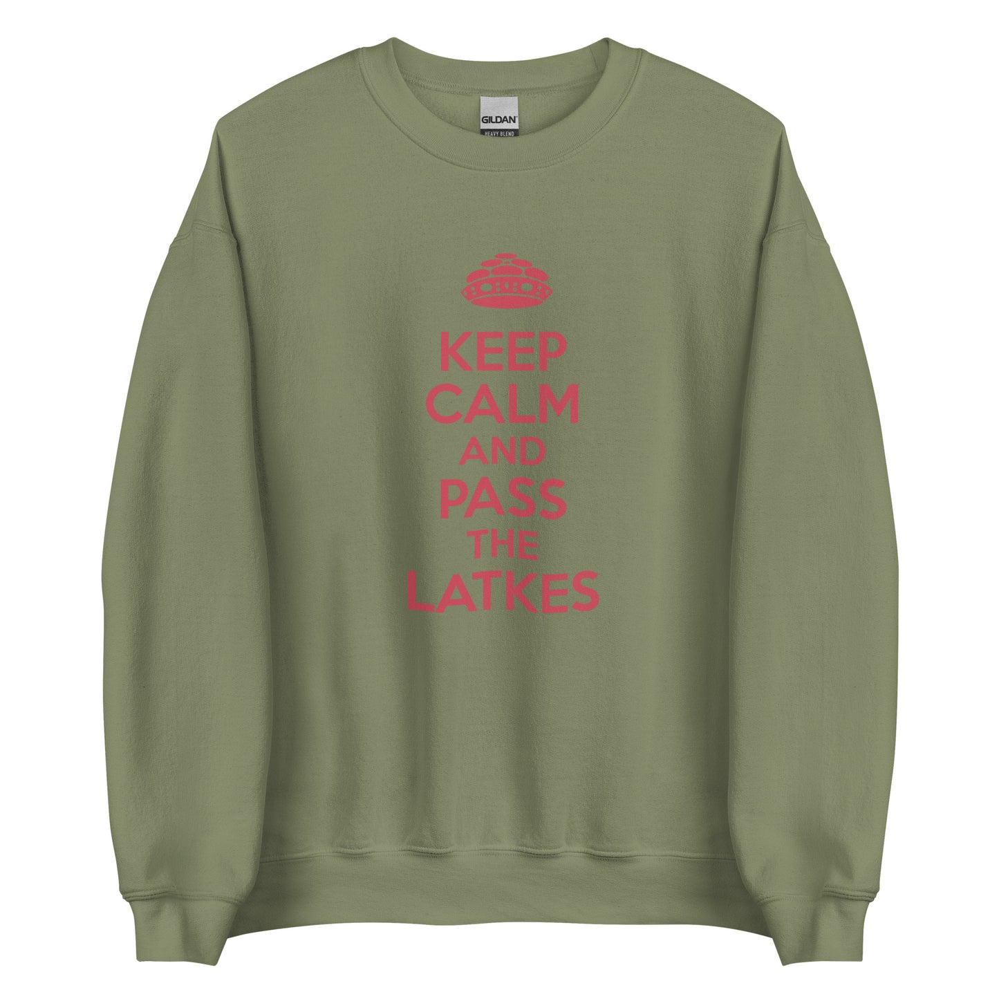 Chanukah Sweatshirt "Keep Calm And Pass The latkes" (Unisex)