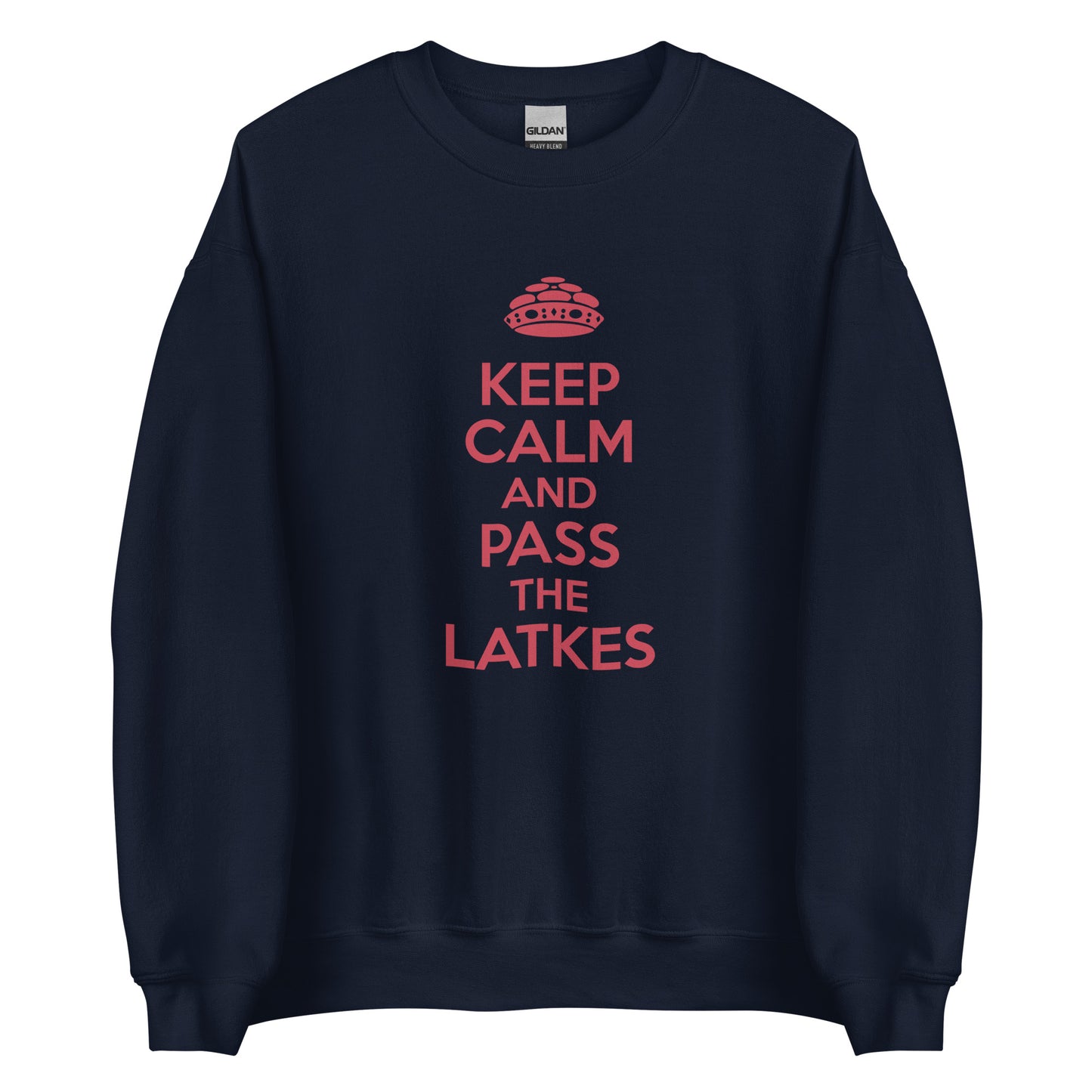 Chanukah Sweatshirt "Keep Calm And Pass The latkes" (Unisex)
