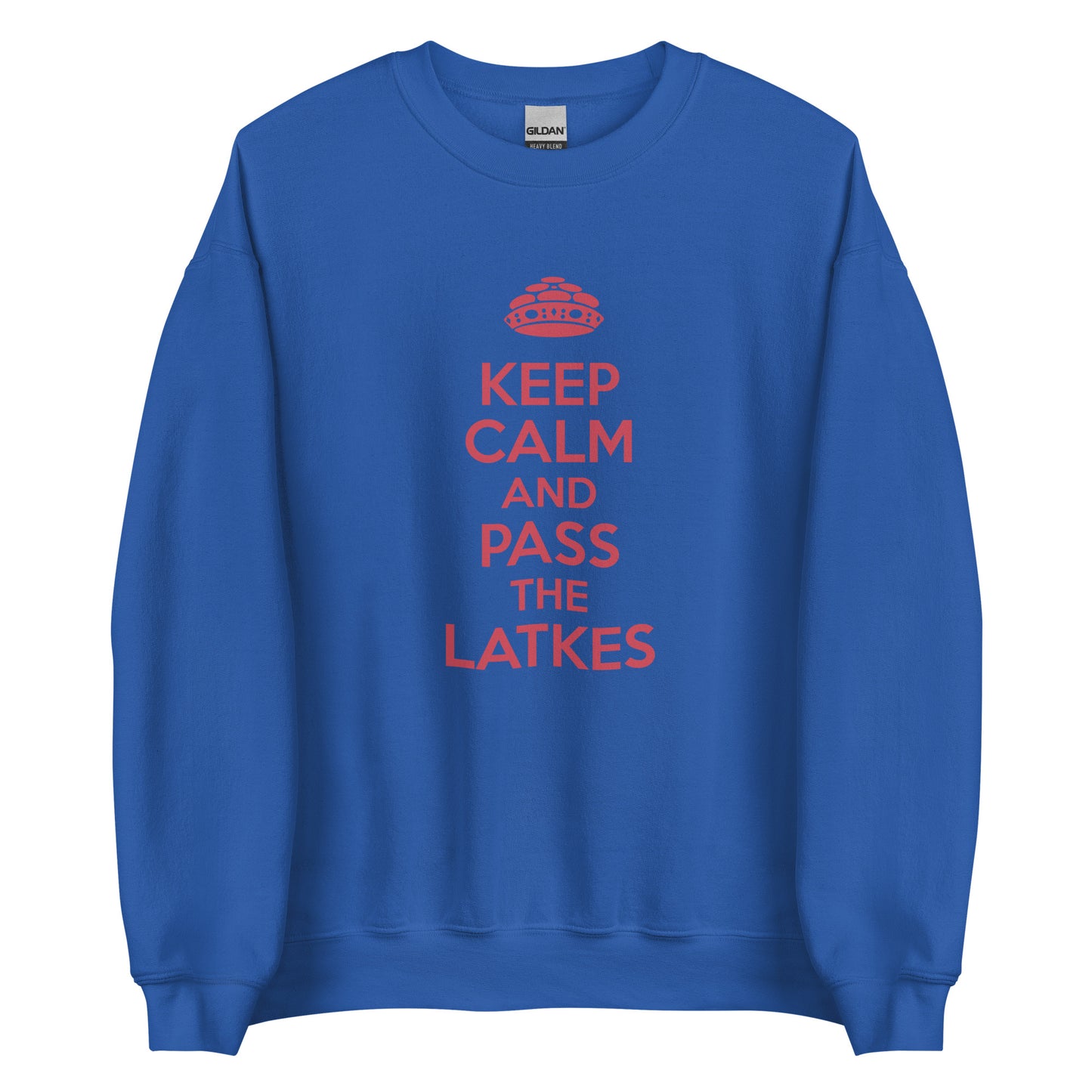 Chanukah Sweatshirt "Keep Calm And Pass The latkes" (Unisex)