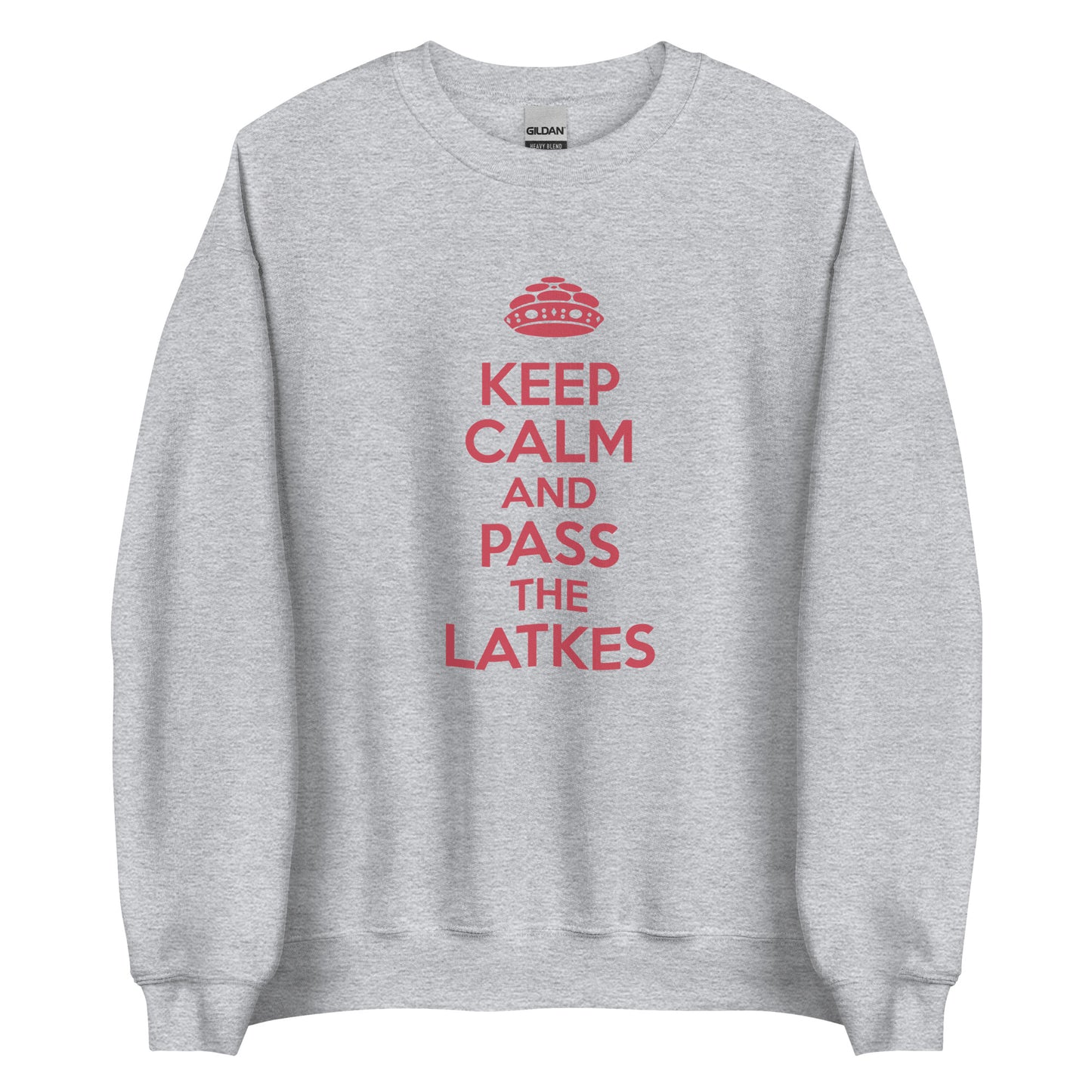 Chanukah Sweatshirt "Keep Calm And Pass The latkes" (Unisex)