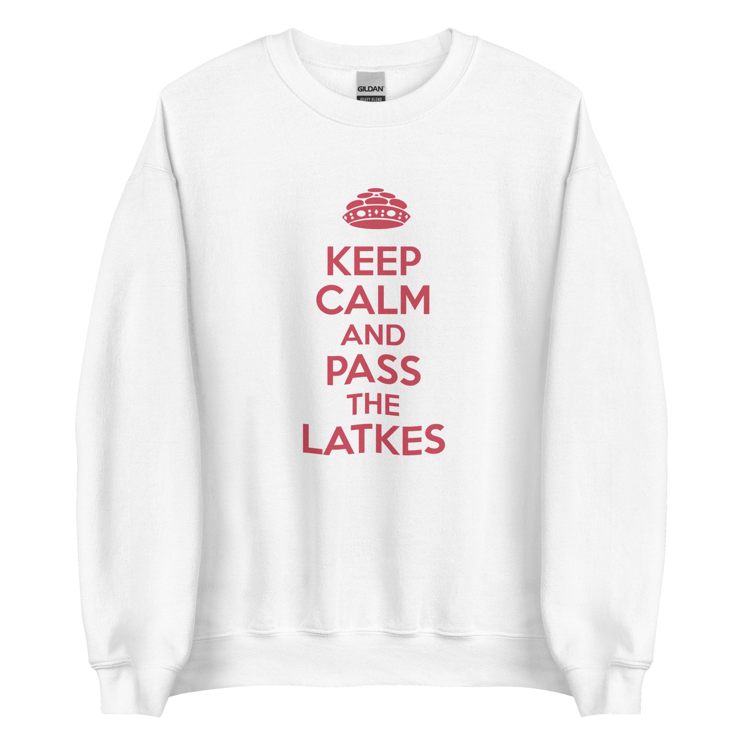 Chanukah Sweatshirt "Keep Calm And Pass The latkes" (Unisex)
