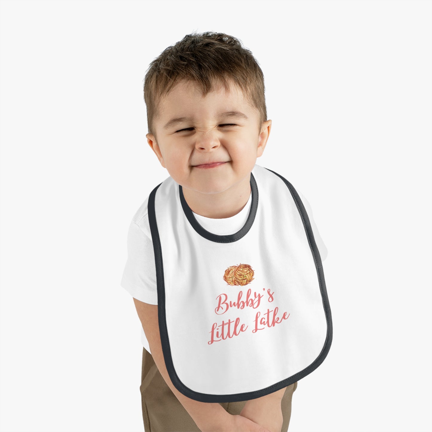 Chanukah "Bubby's Little Latke" Baby Bib