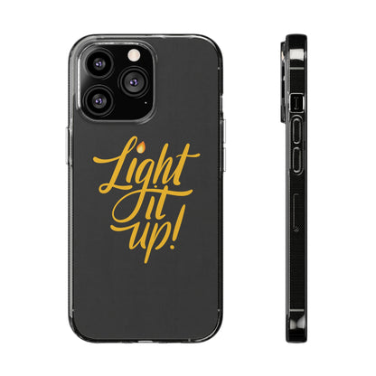 Clear Silicone Light It Up iPhone Case