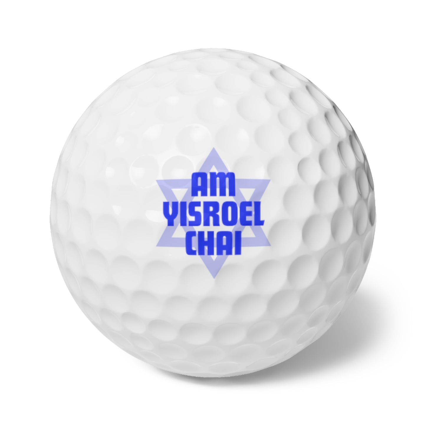 Am Yisroel Chai Golf Balls, 6pcs