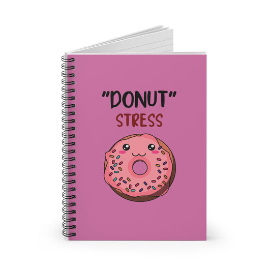 Spiral Notebook - Ruled Line "Donut Stress"