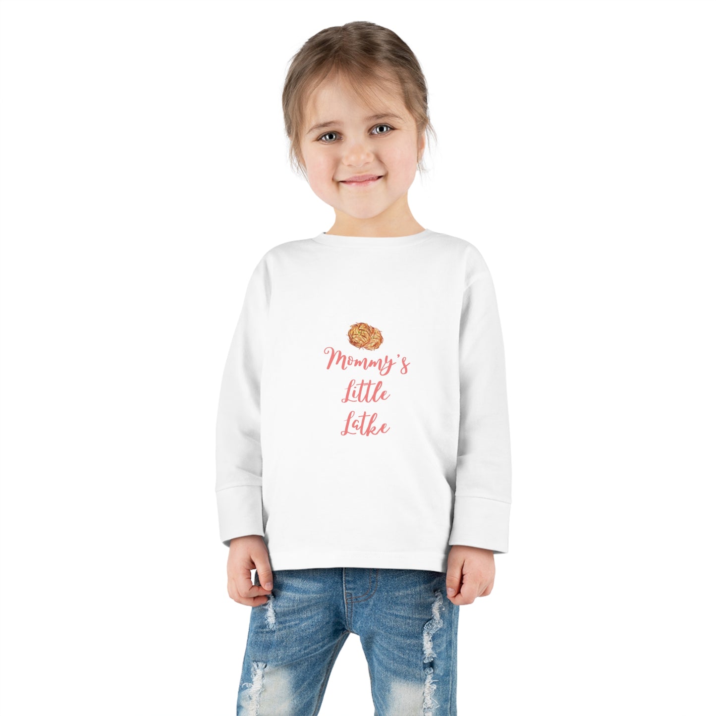 Chanukah "Mommy's Little Latke" Toddler Tee (Long Sleeve)