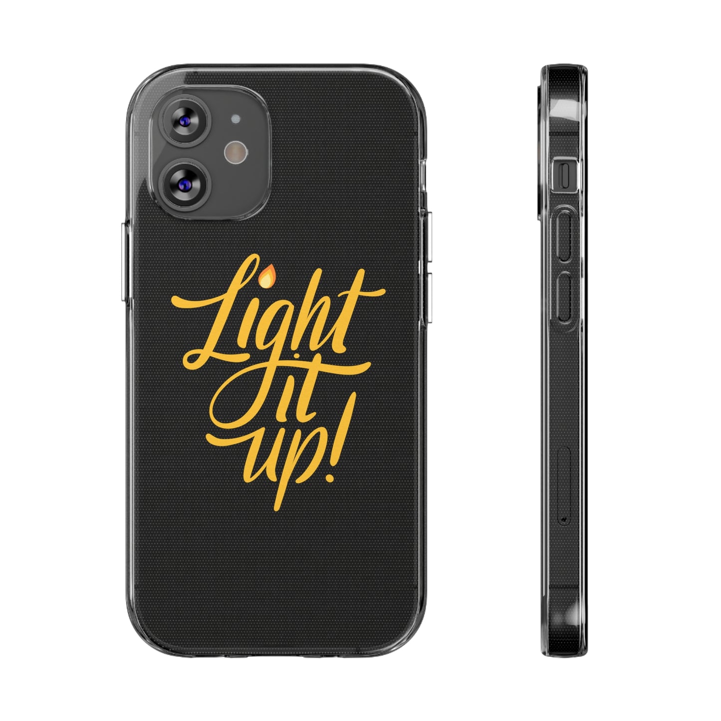 Clear Silicone Light It Up iPhone Case