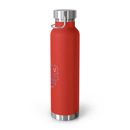 Chanukah Insulated Bottle with "I Love U A Latke" (22oz)