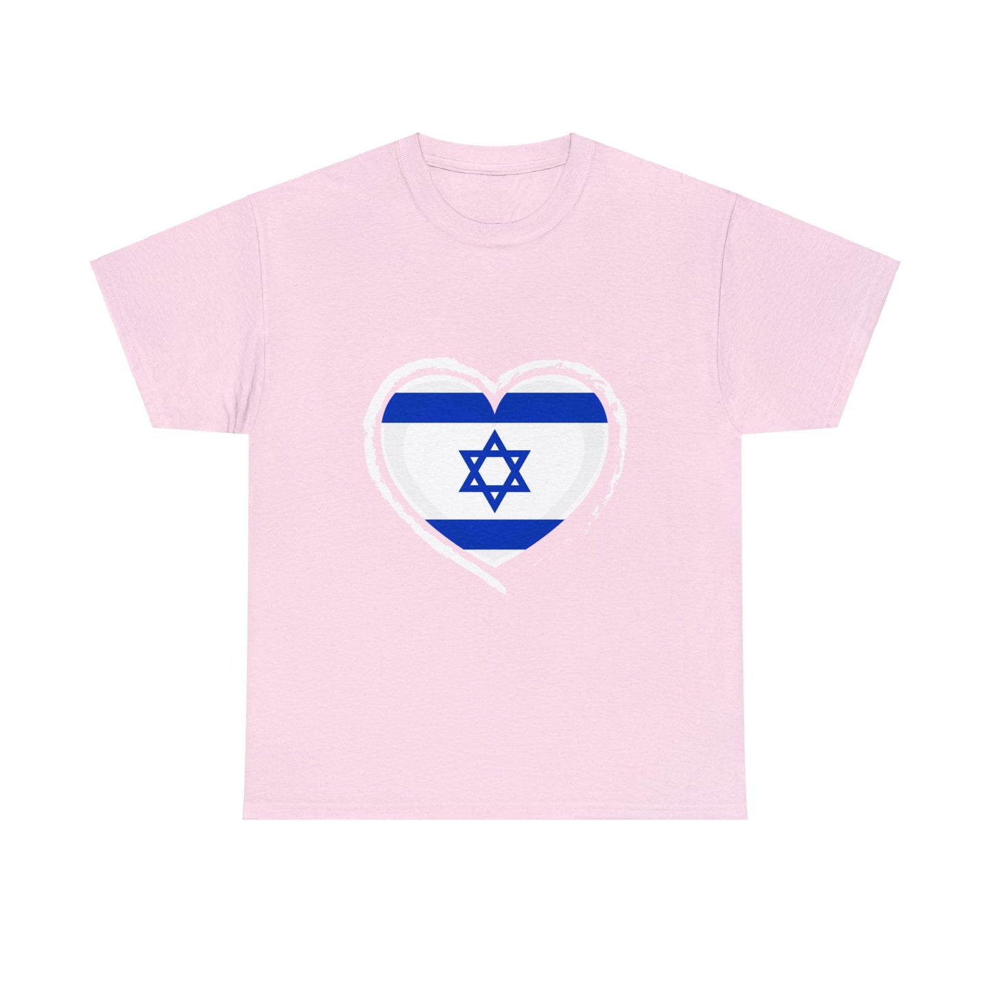 Israeli Flag Heart T-shirt