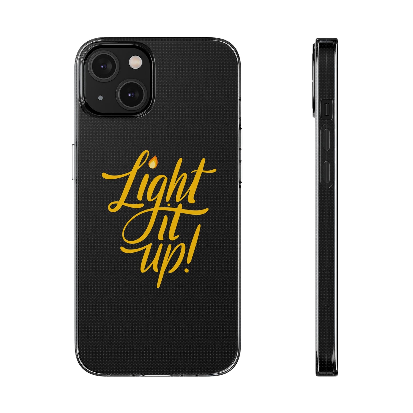 Clear Silicone Light It Up iPhone Case