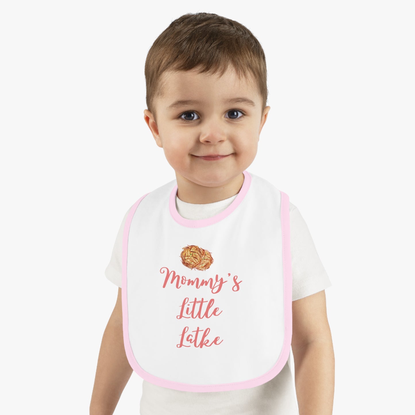 Chanukah "Mommy's Little Latke" Baby Bib