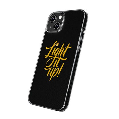 Clear Silicone Light It Up iPhone Case