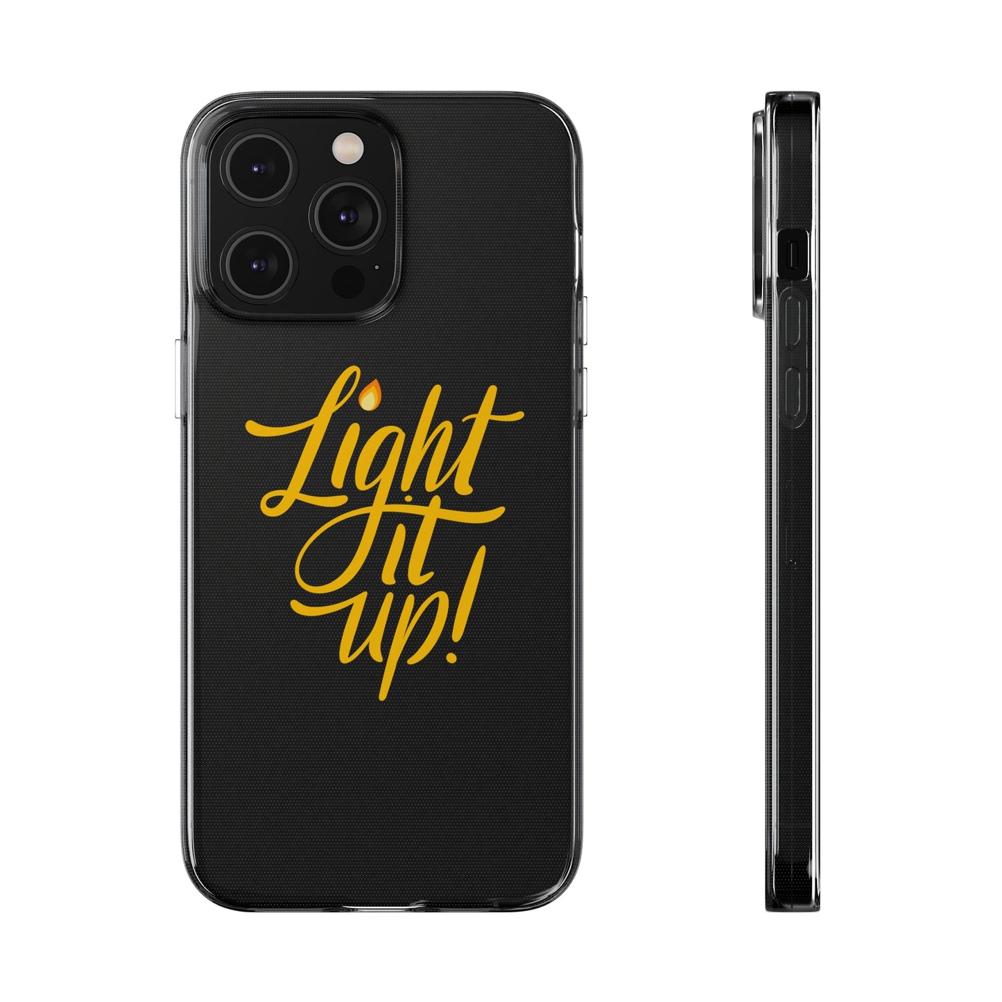 Clear Silicone Light It Up iPhone Case