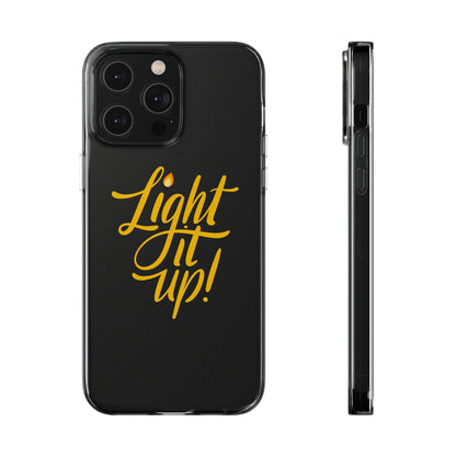 Clear Silicone Light It Up iPhone Case