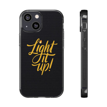 Clear Silicone Light It Up iPhone Case