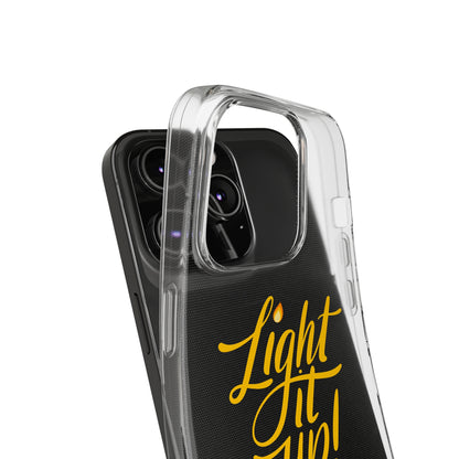 Clear Silicone Light It Up iPhone Case