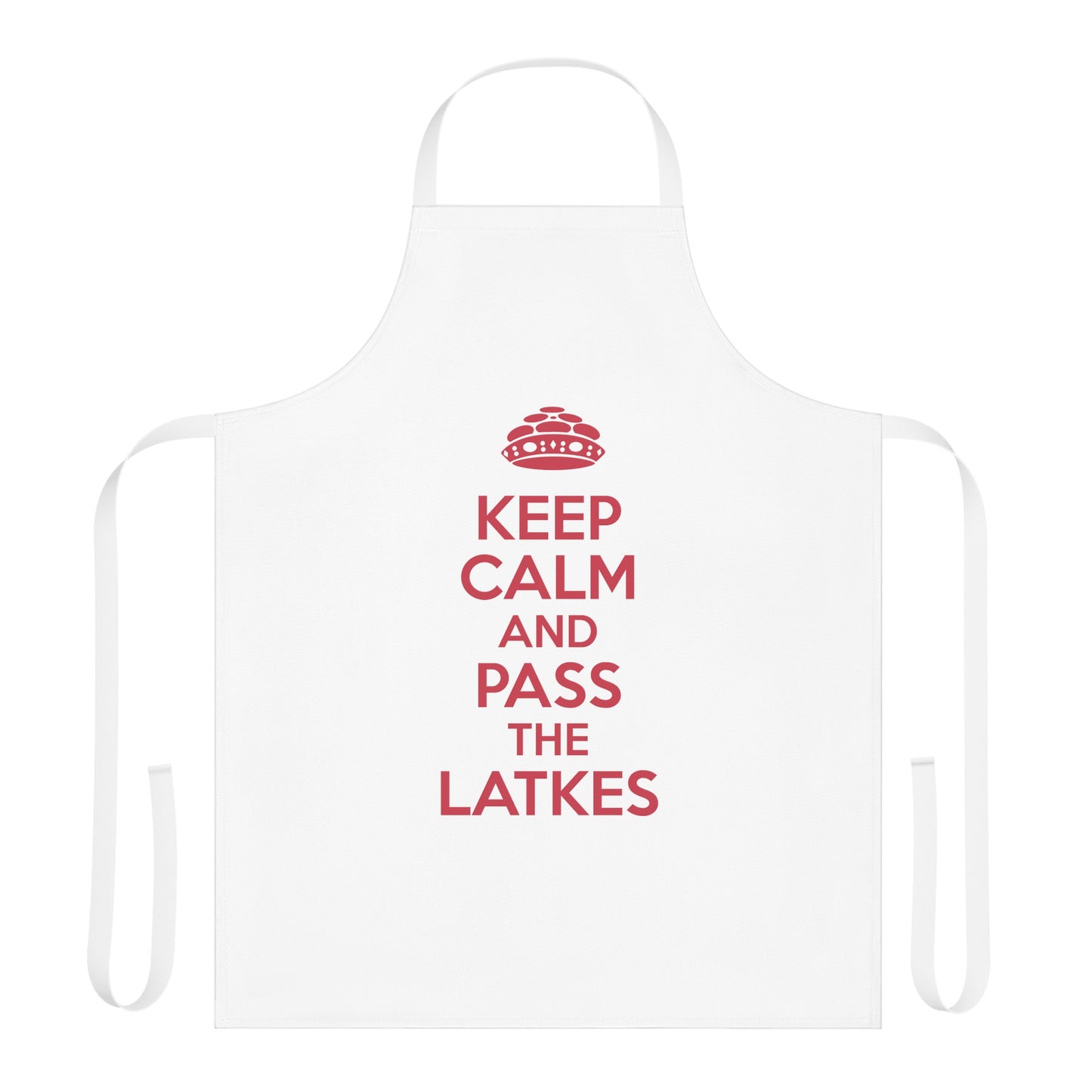 Chanukah Apron "Keep Calm And Pass The Latkes"