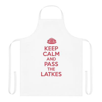 Chanukah Apron "Keep Calm And Pass The Latkes"