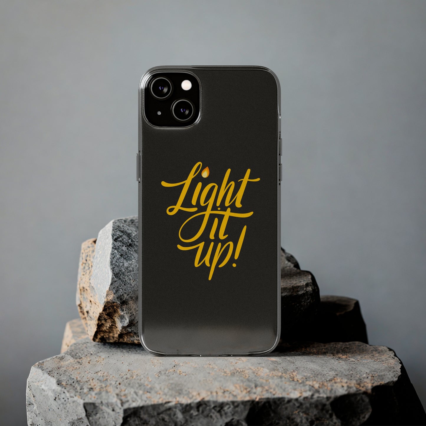 Clear Silicone Light It Up iPhone Case