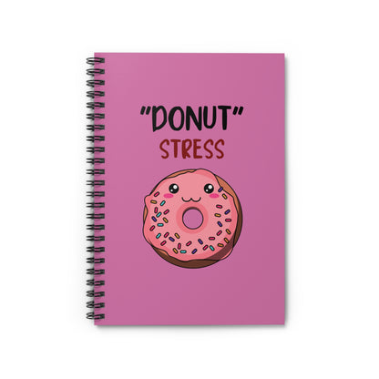 Spiral Notebook - Ruled Line "Donut Stress"