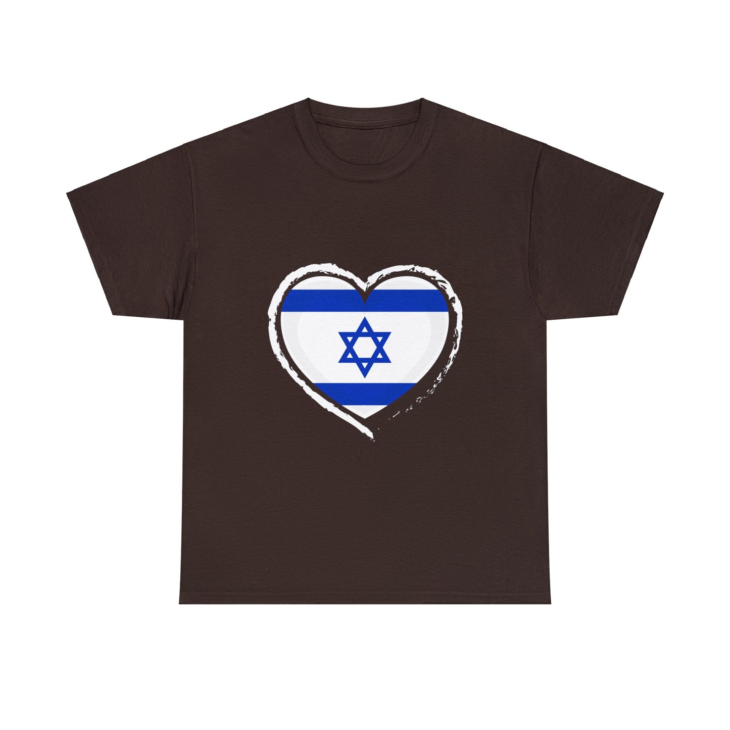 Israeli Flag Heart T-shirt