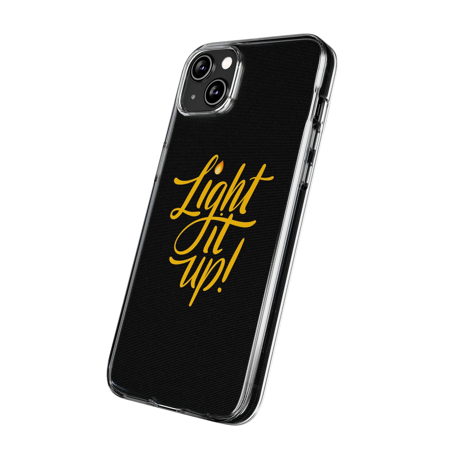 Clear Silicone Light It Up iPhone Case