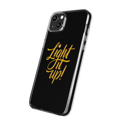 Clear Silicone Light It Up iPhone Case