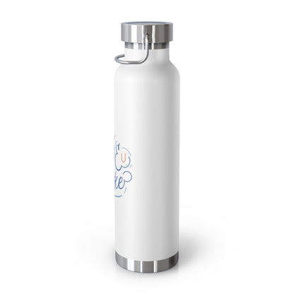 Chanukah Insulated Bottle with "I Love U A Latke" (22oz)