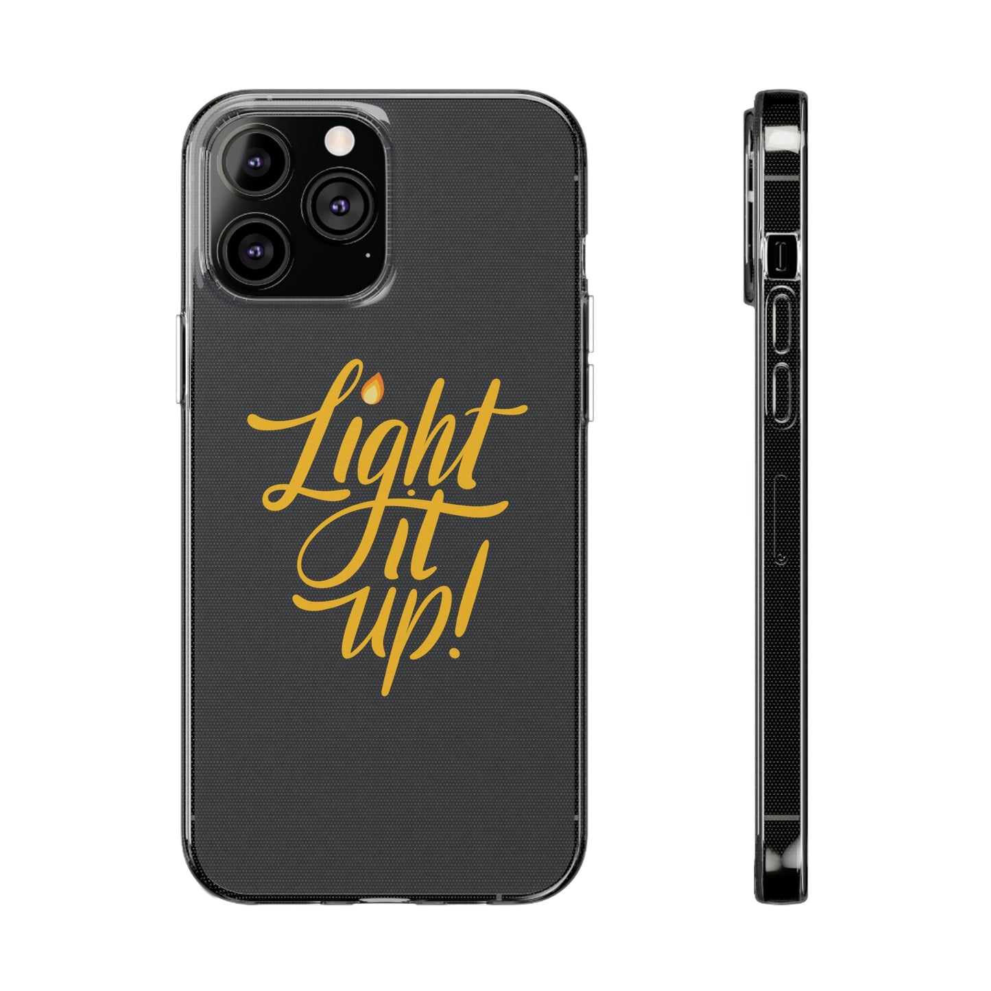 Clear Silicone Light It Up iPhone Case