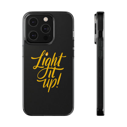 Clear Silicone Light It Up iPhone Case