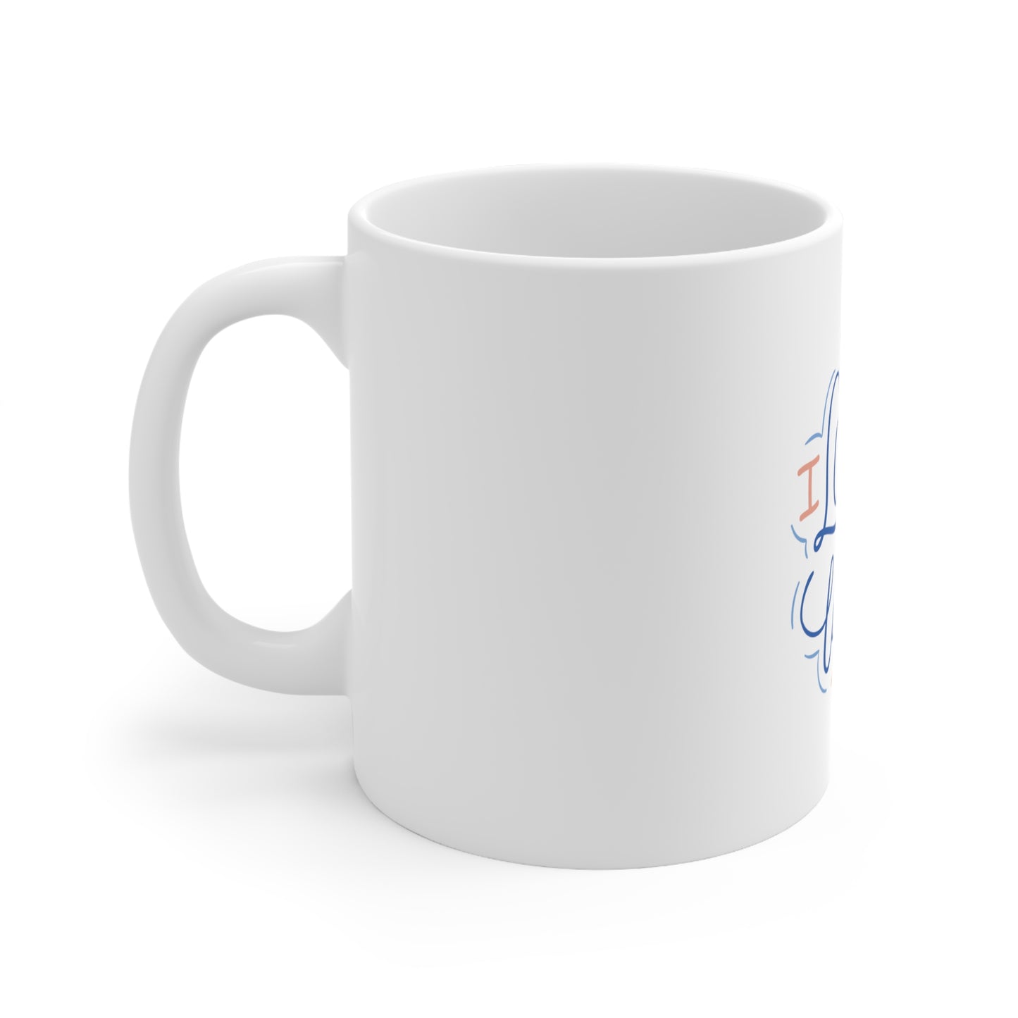 Chanukah Mug with "I Love U A Latke" (11oz)